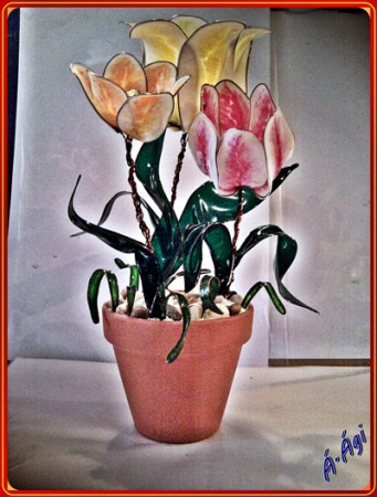 3dD tulipán cserépben